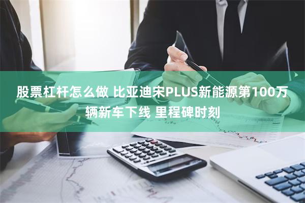 股票杠杆怎么做 比亚迪宋PLUS新能源第100万辆新车下线 里程碑时刻