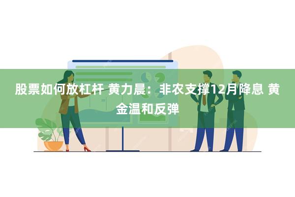 股票如何放杠杆 黄力晨：非农支撑12月降息 黄金温和反弹