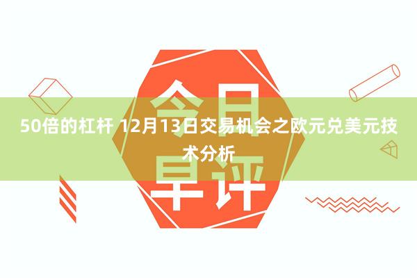 50倍的杠杆 12月13日交易机会之欧元兑美元技术分析