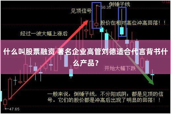 什么叫股票融资 著名企业高管刘德适合代言背书什么产品？